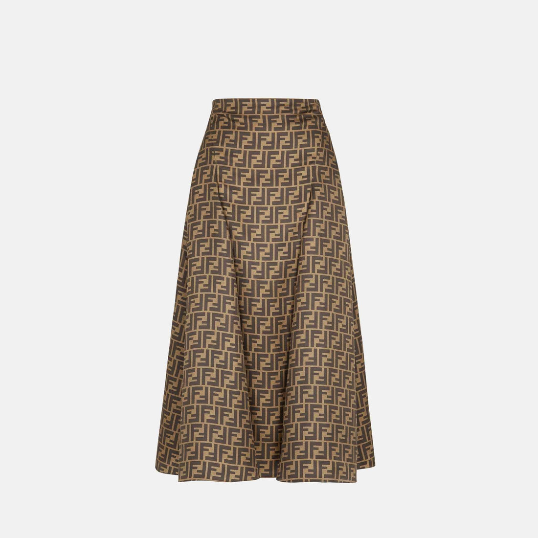 Skirt In Brown FF Twill