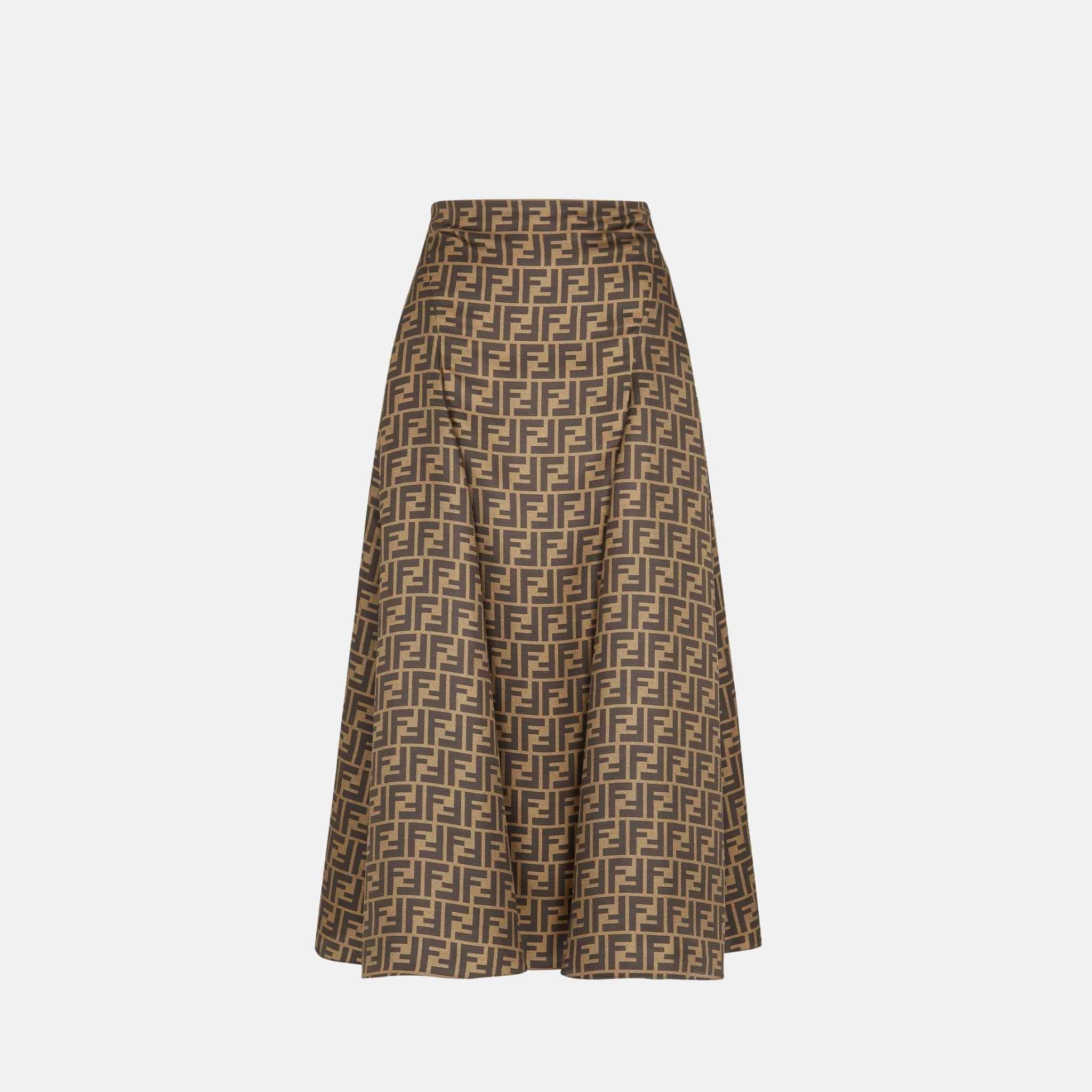 Skirt In Brown FF Twill