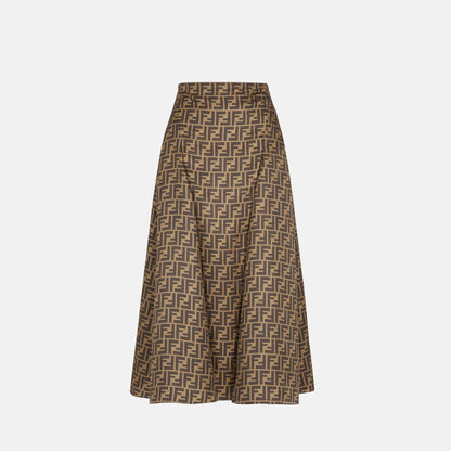 Skirt In Brown FF Twill