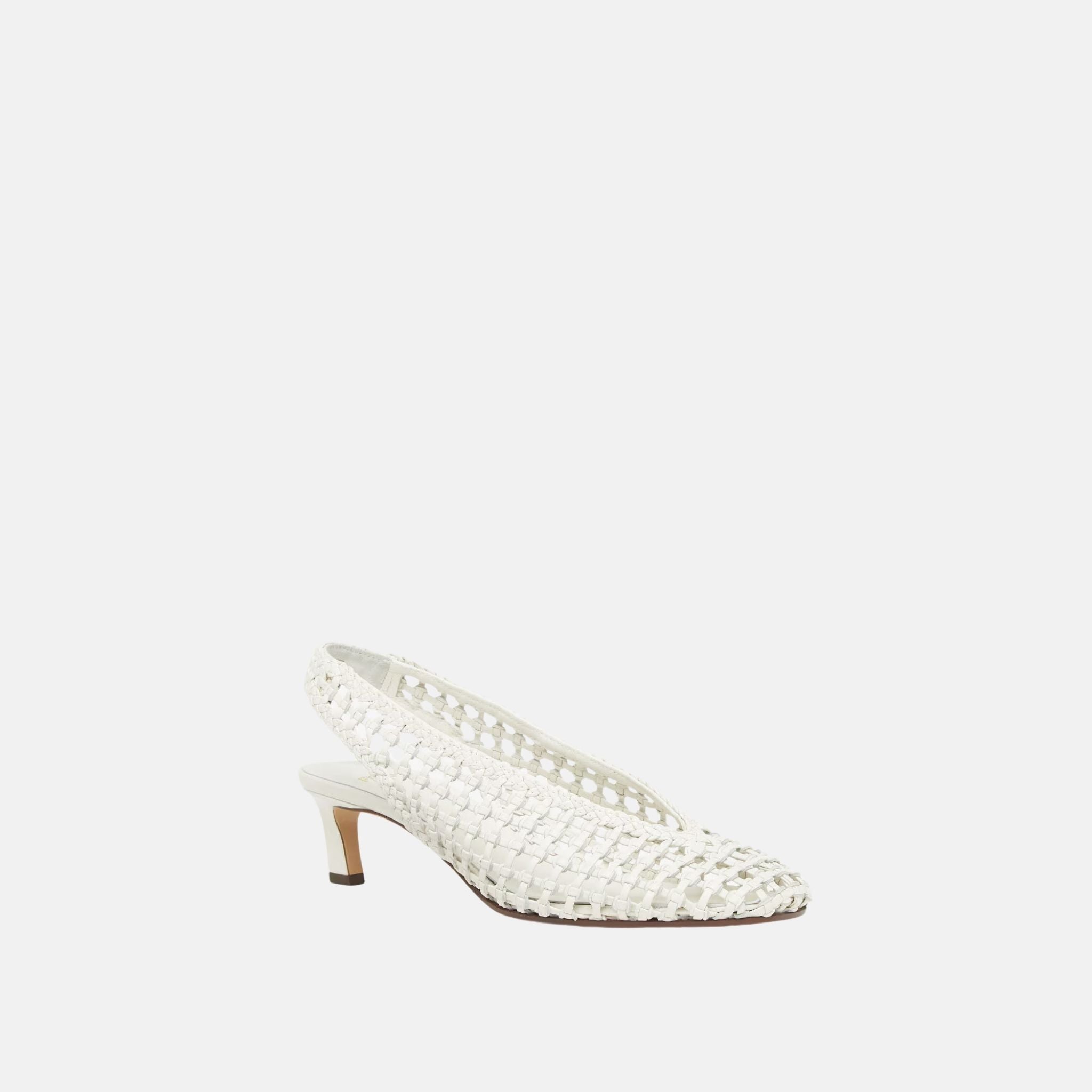 Slingbacks Leather Low Heeled