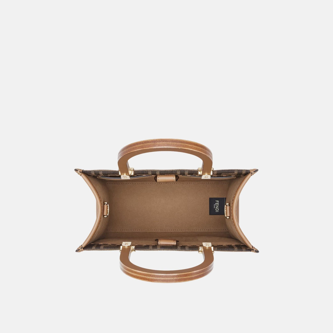 Sunshine Small Bag In Brown FF Jacquard Fabric