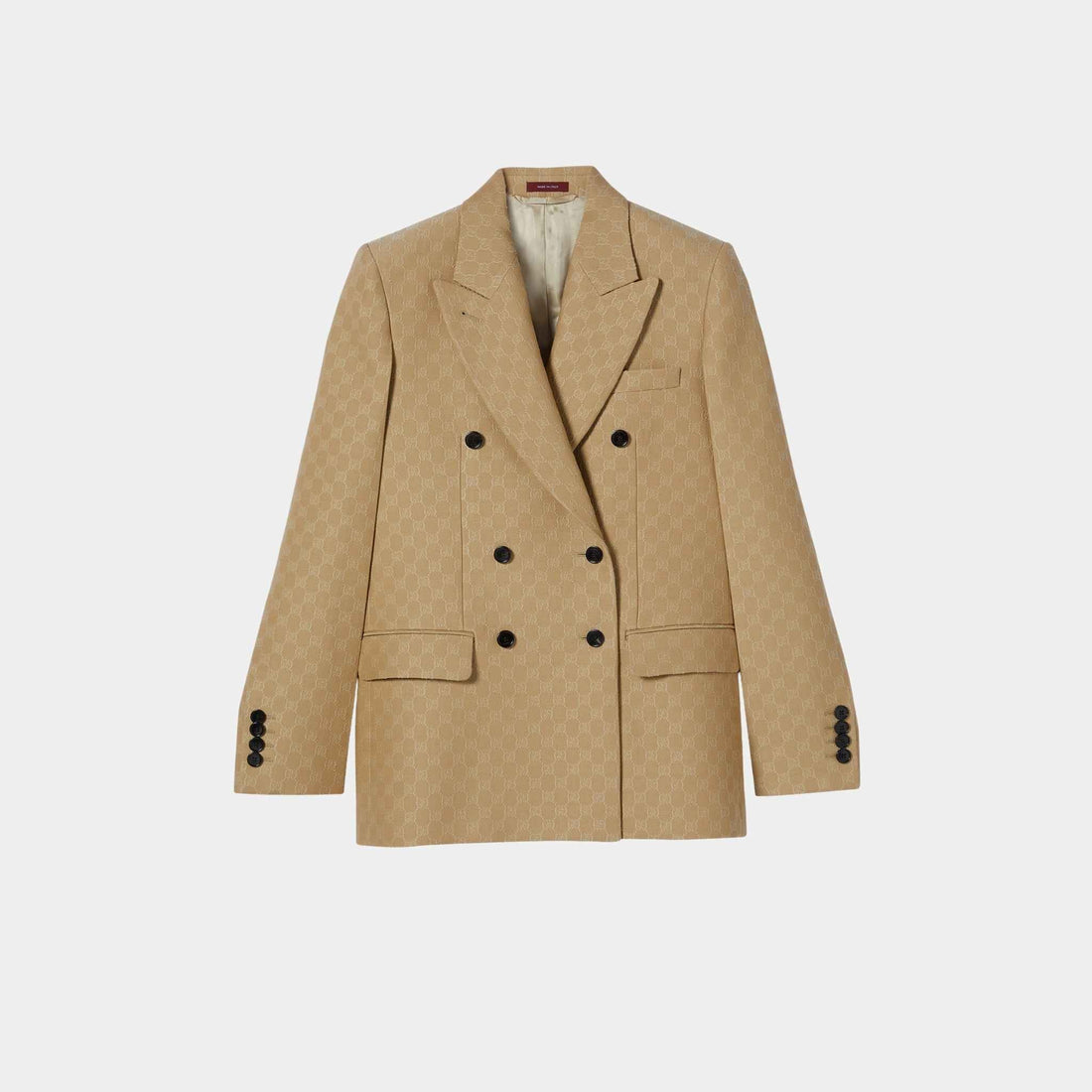 GG Silk Wool Crêpe Jacquard Jacket