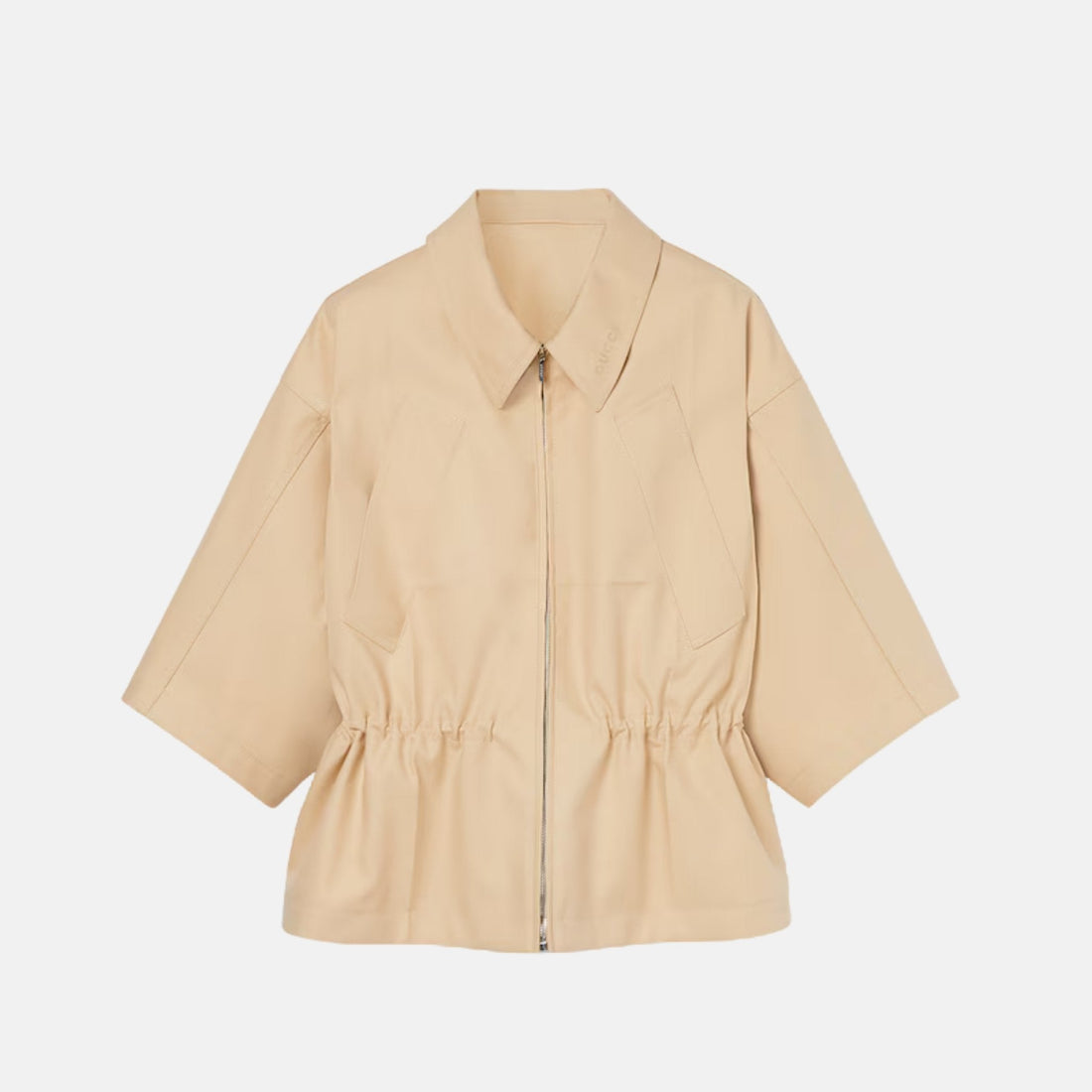Cotton Gabardine Short Sleeve Jacket