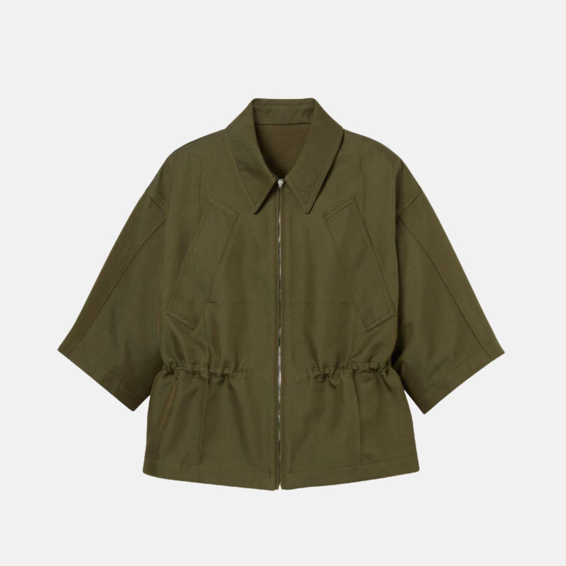 Cotton Gabardine Short Sleeve Jacket