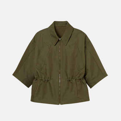 Cotton Gabardine Short Sleeve Jacket