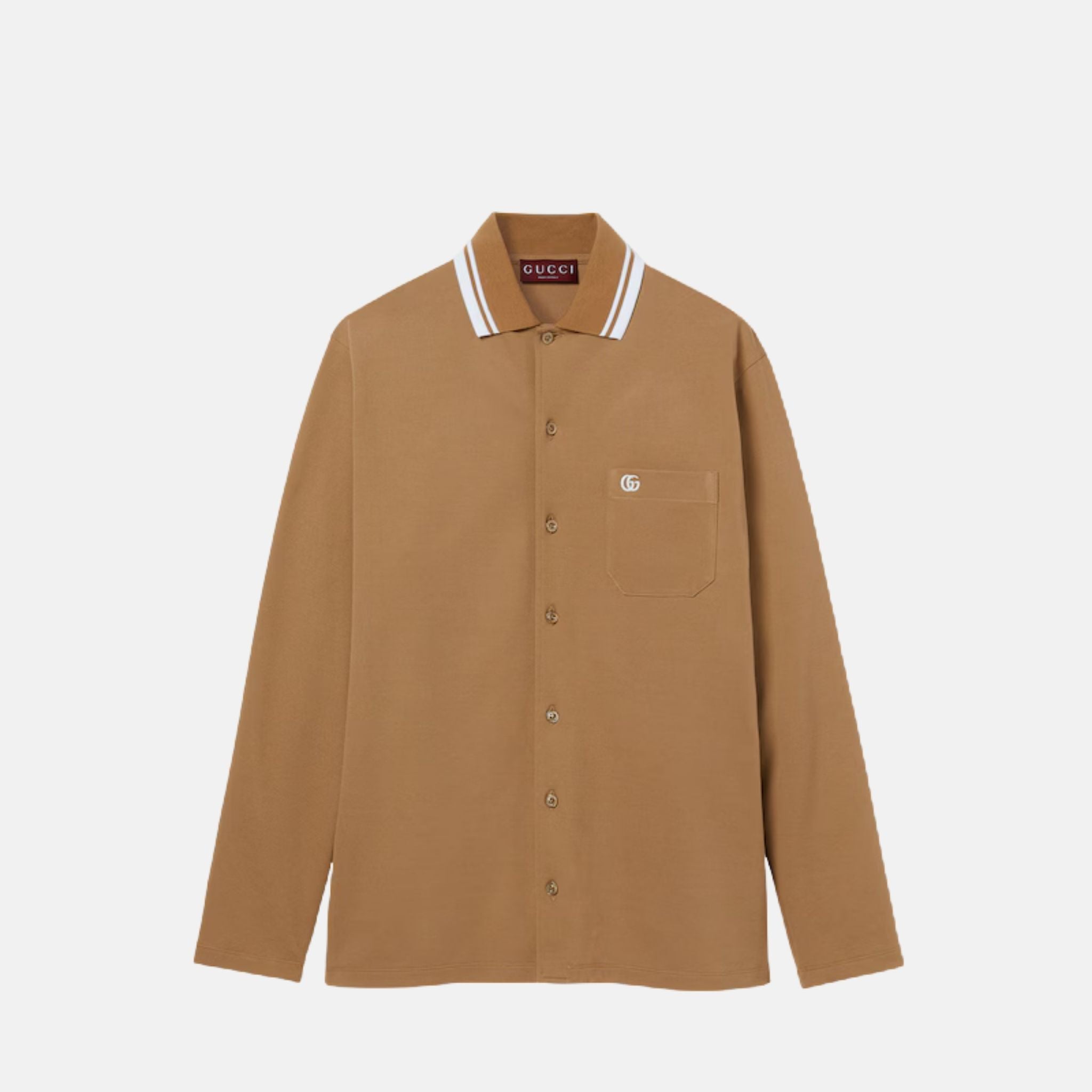 Cotton Piquet Polo Shirt With Embroidery