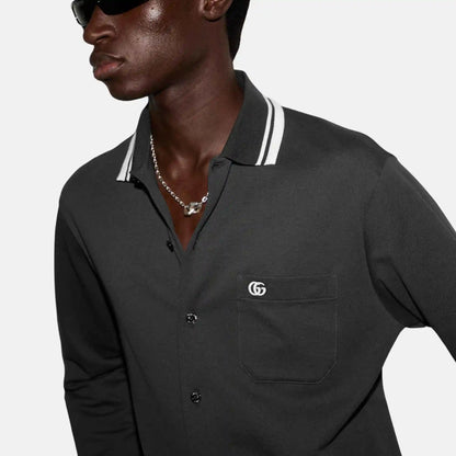Cotton Piquet Polo Shirt With Embroidery