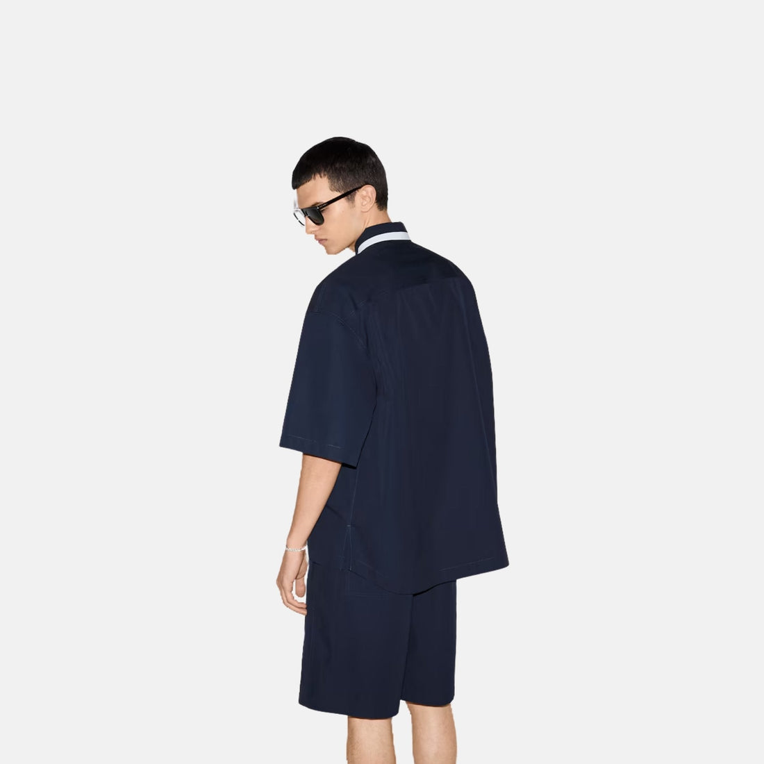 Cotton Poplin Shirt With Gucci Logo