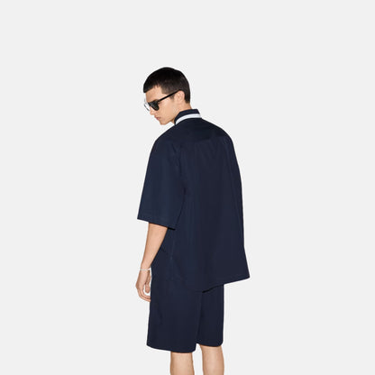 Cotton Poplin Shirt With Gucci Logo