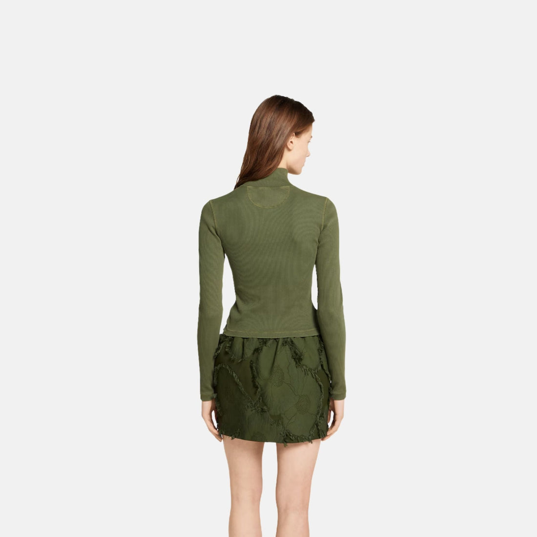 Cotton Rib Long Sleeve T Shirt