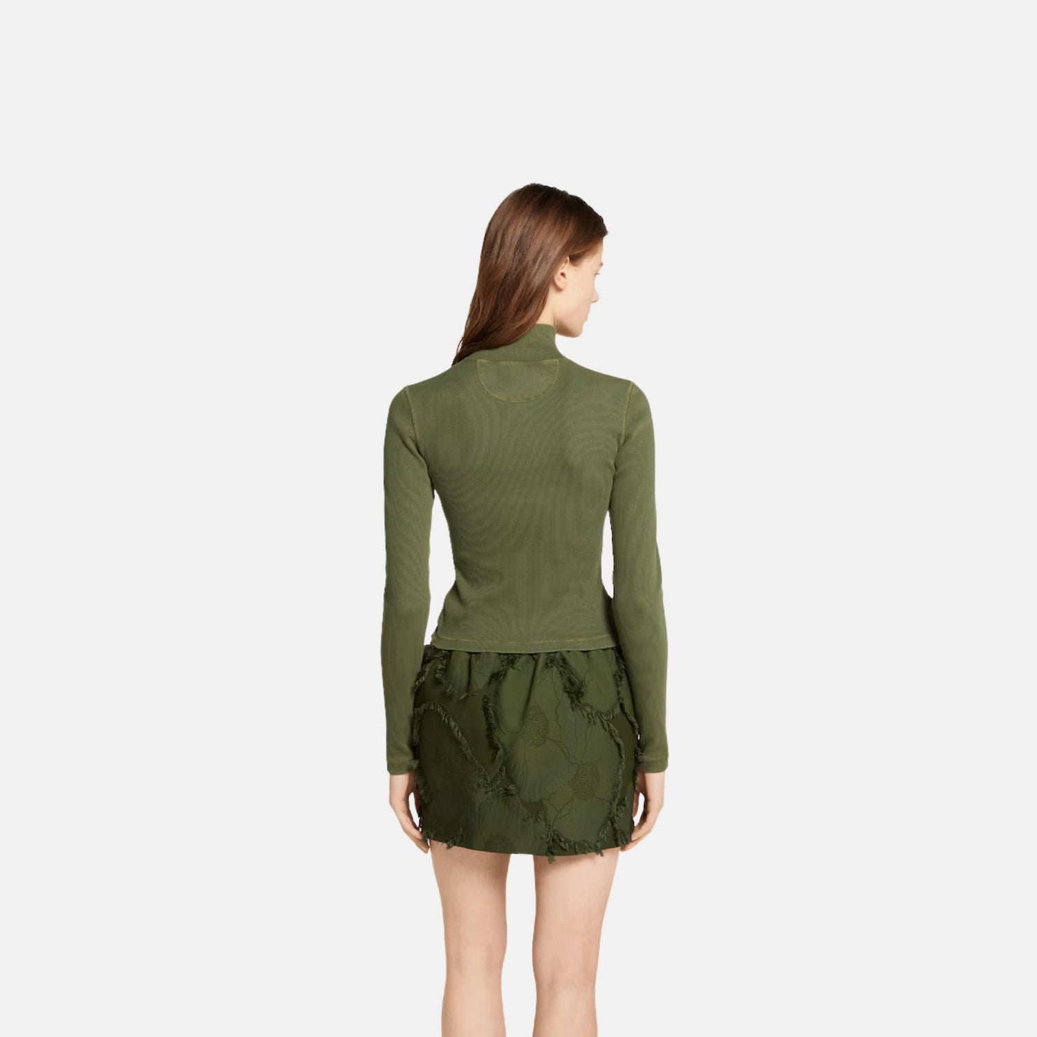 Cotton Rib Long Sleeve T Shirt