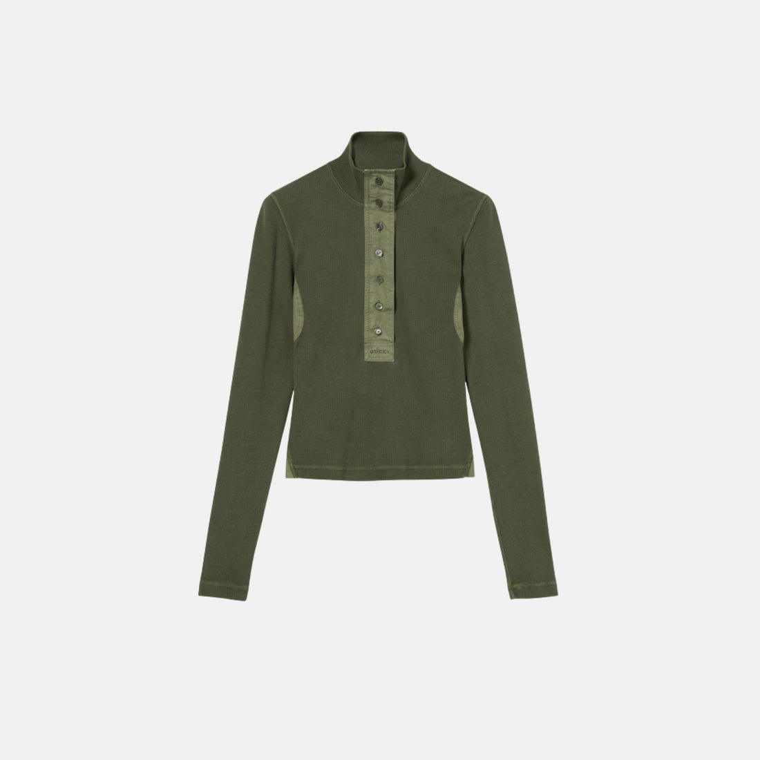 Cotton Rib Long Sleeve T Shirt