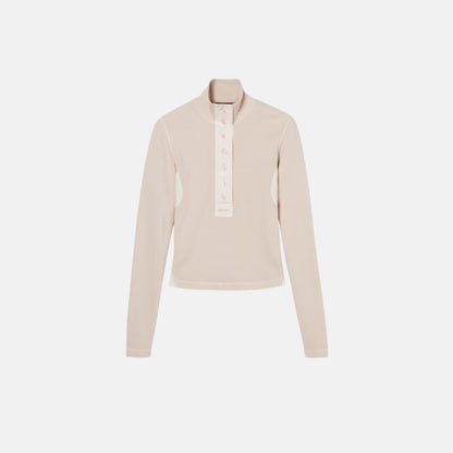 Cotton Rib Long Sleeve T Shirt