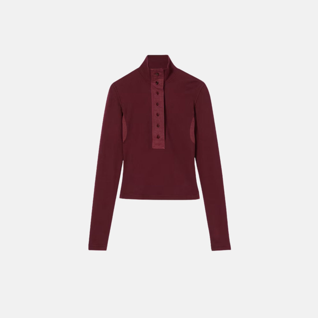 Cotton Rib Long Sleeve T Shirt
