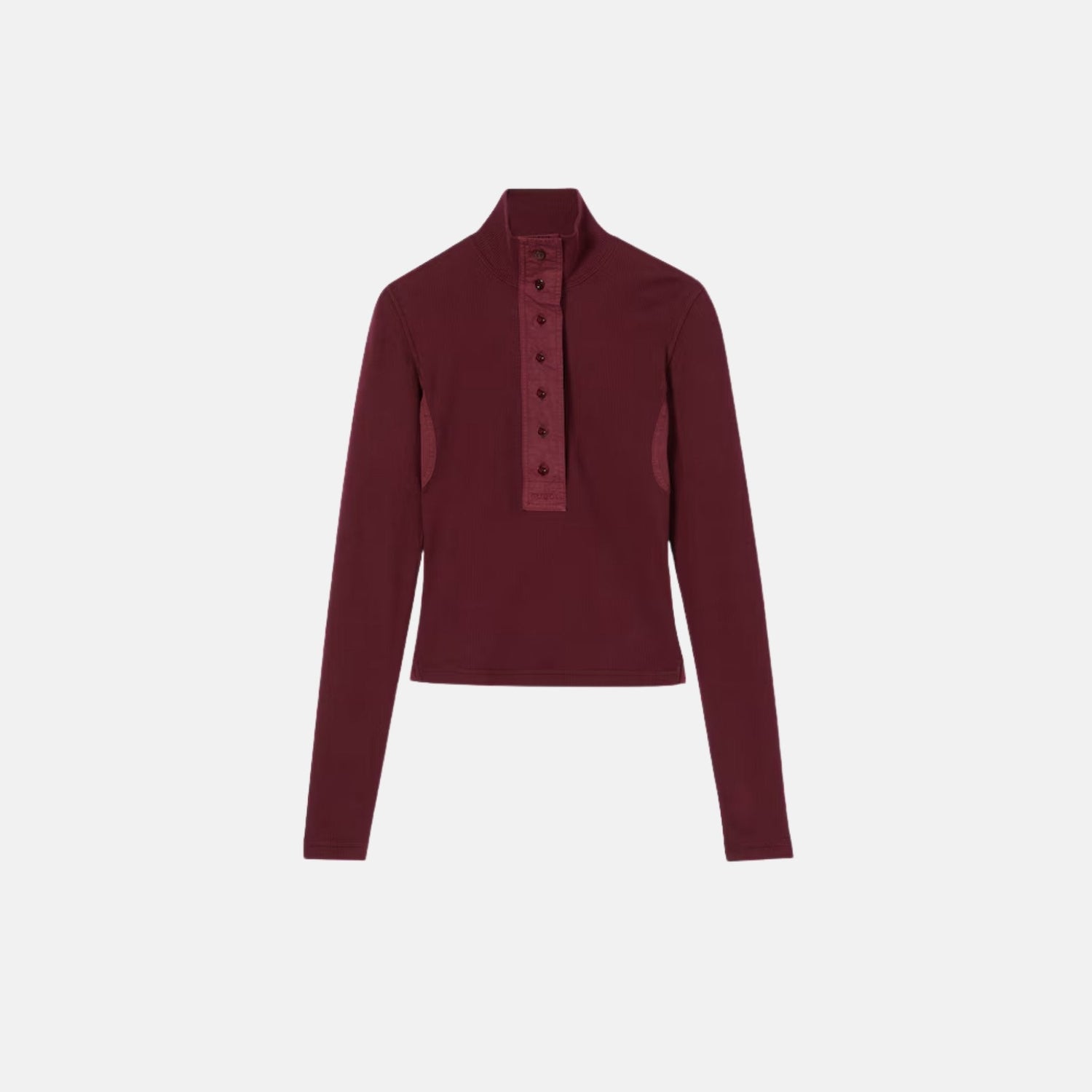 Cotton Rib Long Sleeve T Shirt