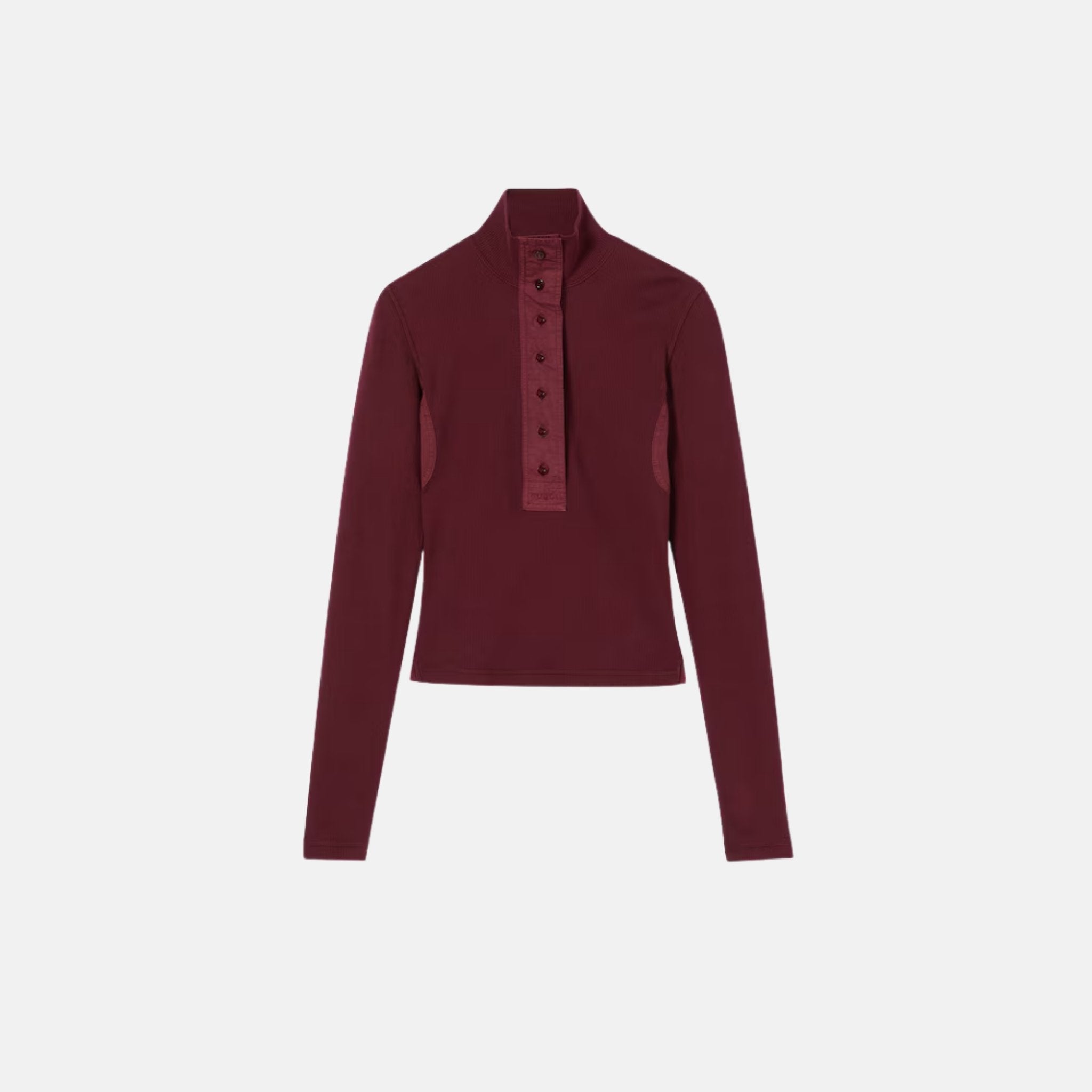 Cotton Rib Long Sleeve T Shirt
