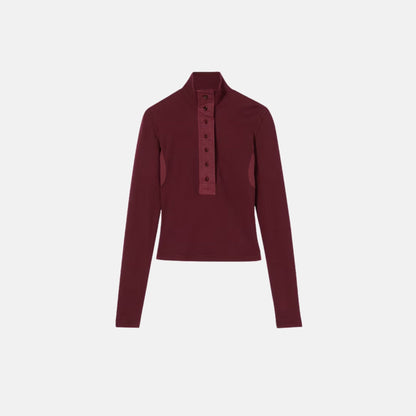 Cotton Rib Long Sleeve T Shirt
