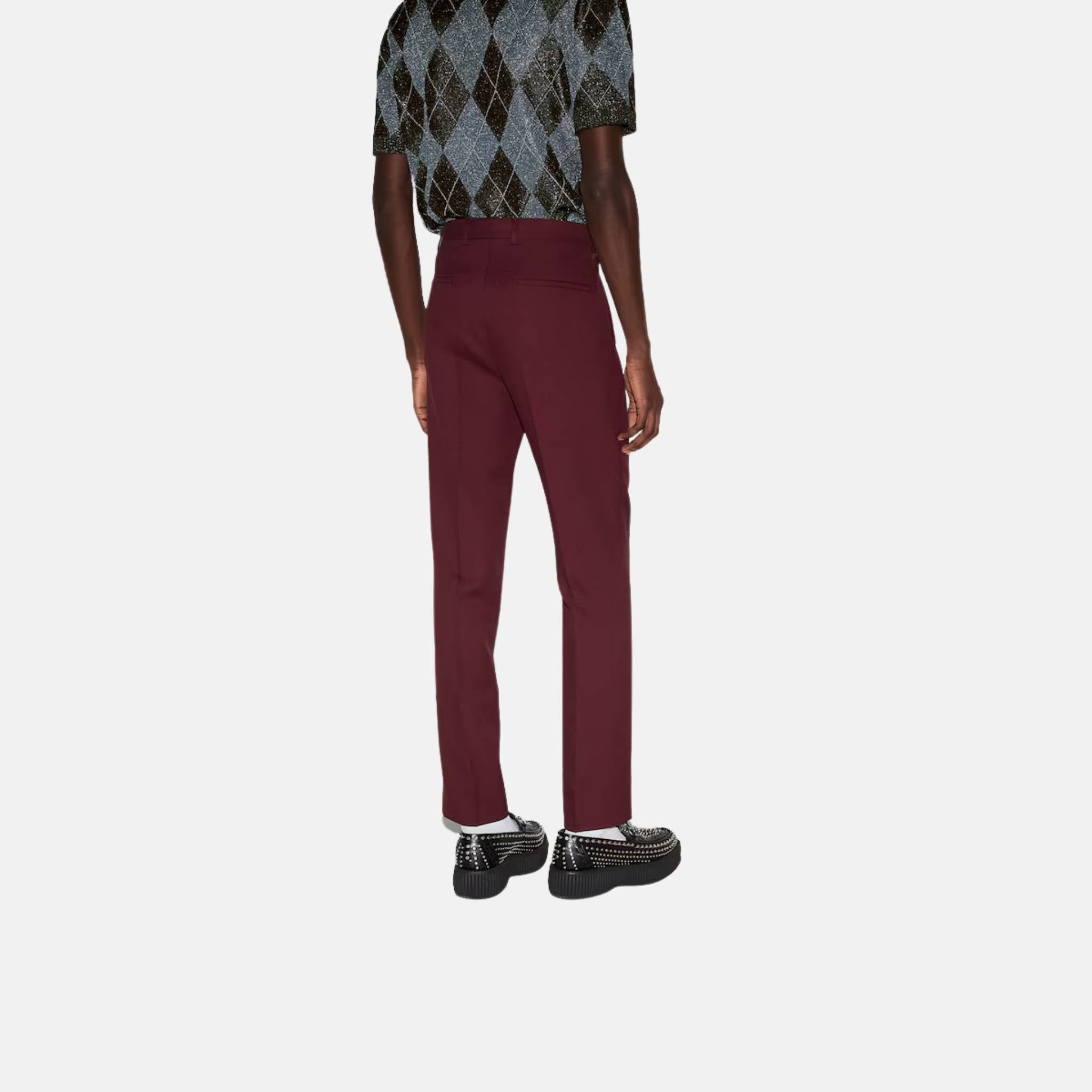 Embossed Cotton Twill Trouser