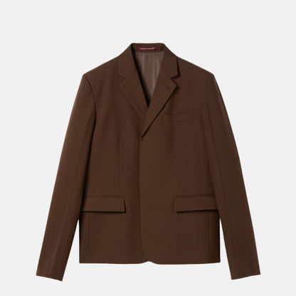 Embossed Wool Gabardine Jacket