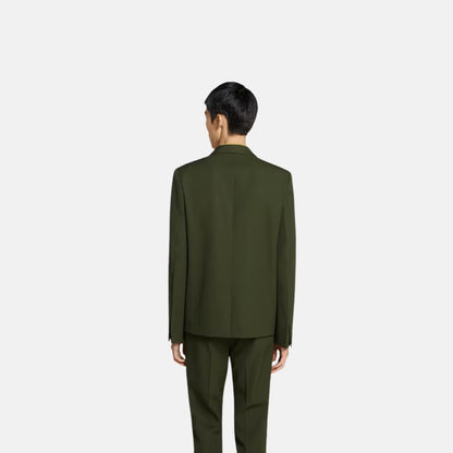 Embossed Wool Gabardine Jacket