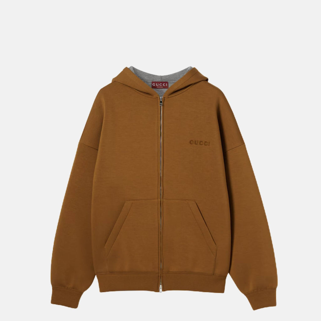 Embroidered Hooded Jersey Sweatshirt