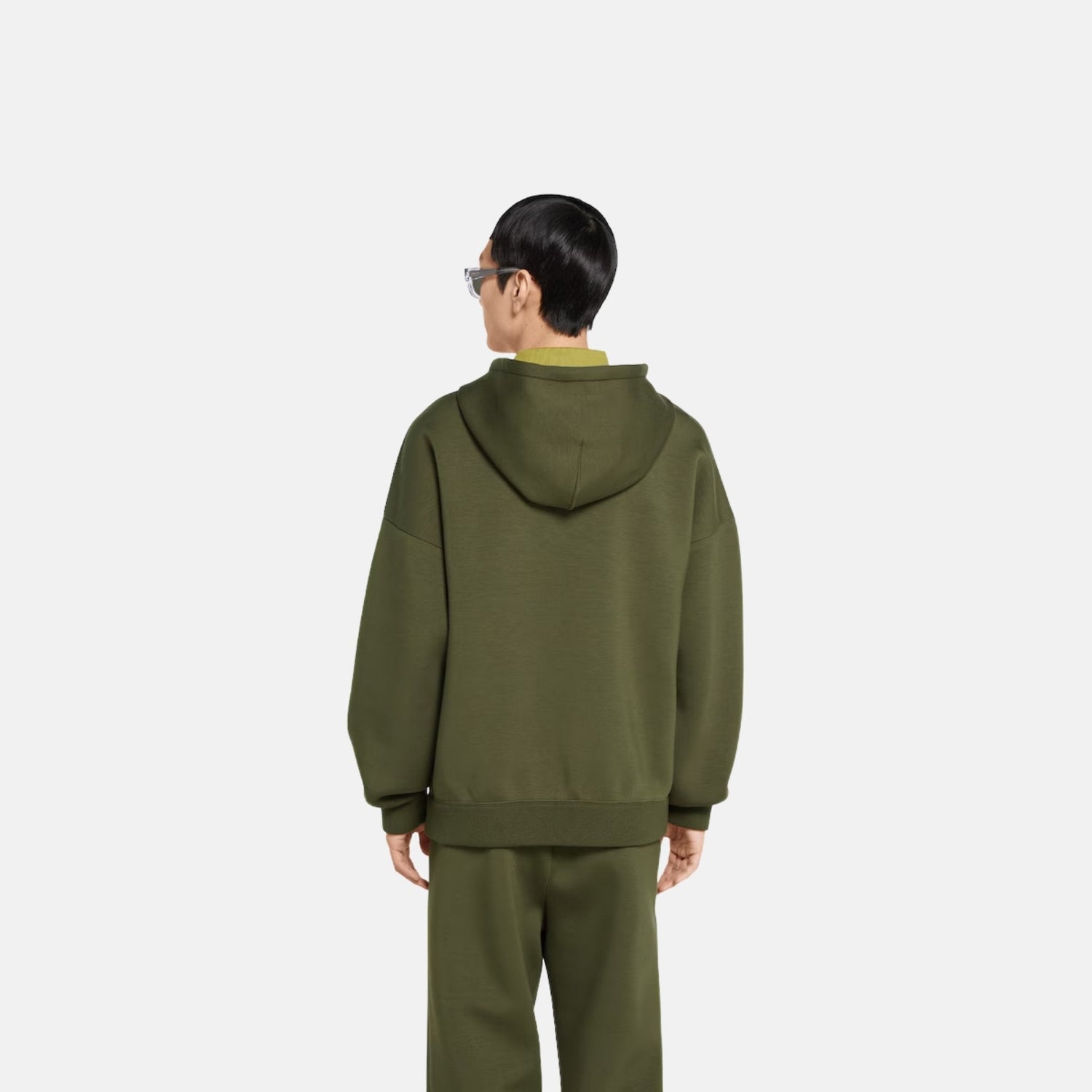 Embroidered Hooded Jersey Sweatshirt