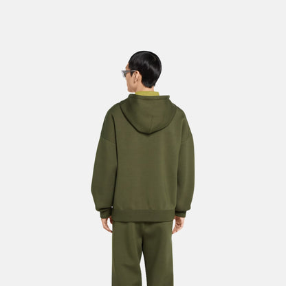 Embroidered Hooded Jersey Sweatshirt