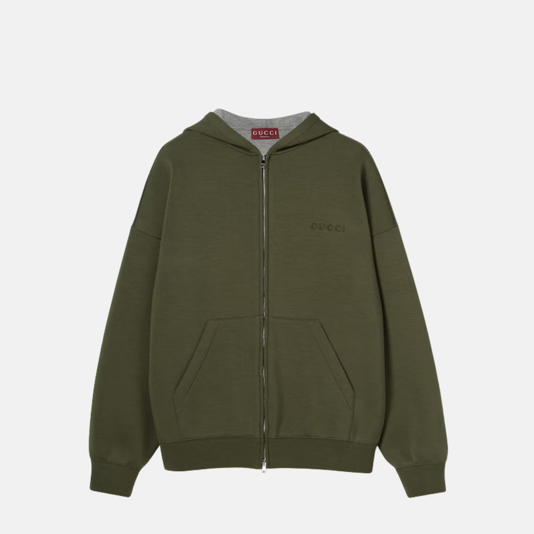Embroidered Hooded Jersey Sweatshirt
