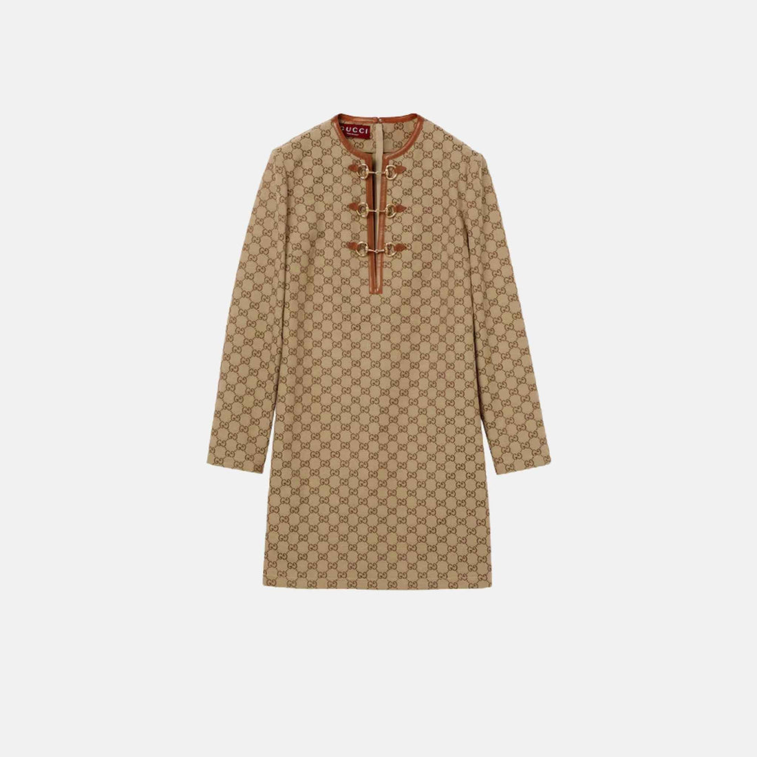 GG Canvas Dress With Horsebit