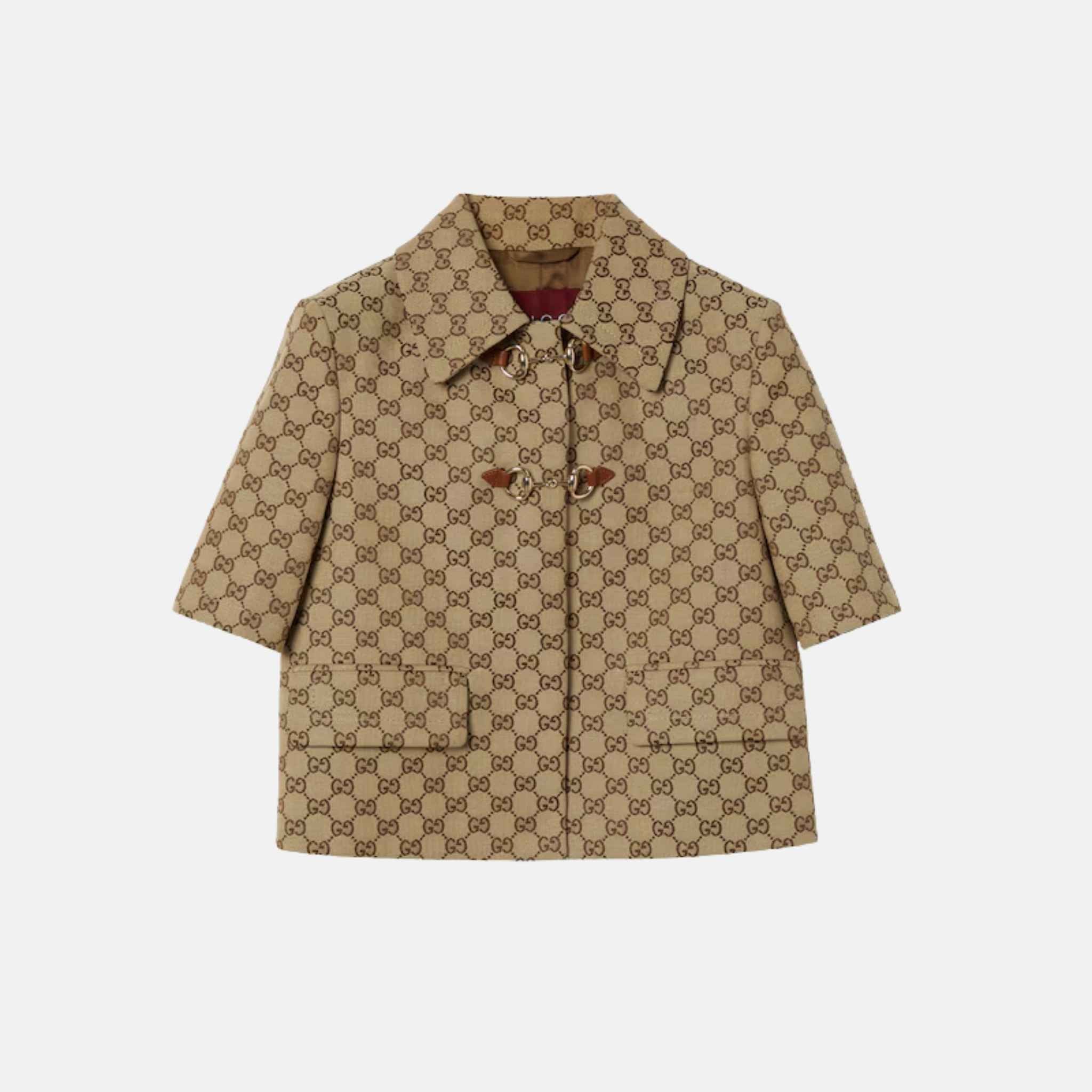 GG Canvas Jacket With Horsebit
