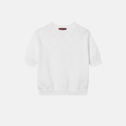 GG Cotton Crewneck Top