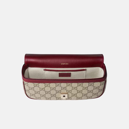 Horsebit 1955 Small Top Handle Bag In GG Coated Fabric