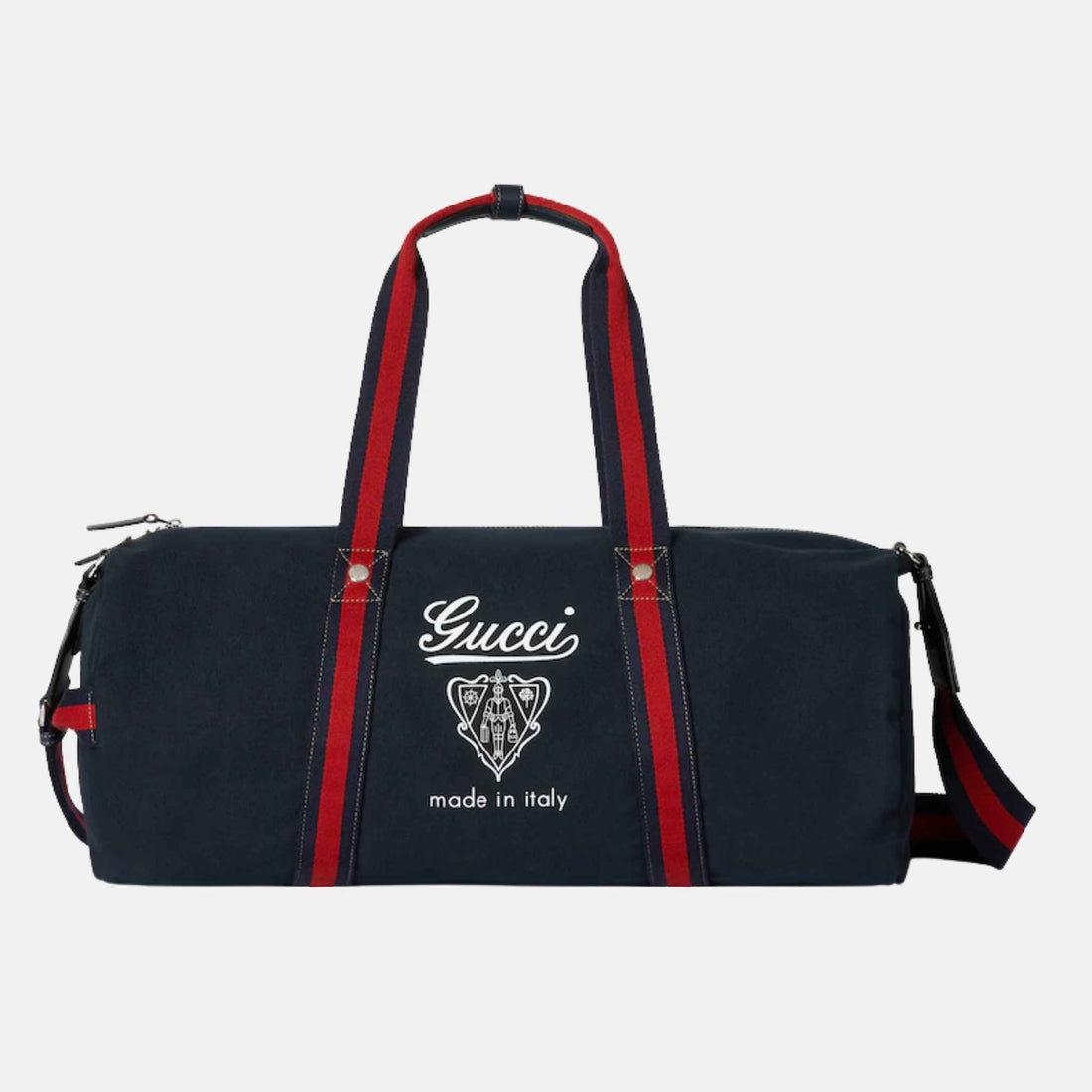 Large Printed Canvas Duffle Bag
