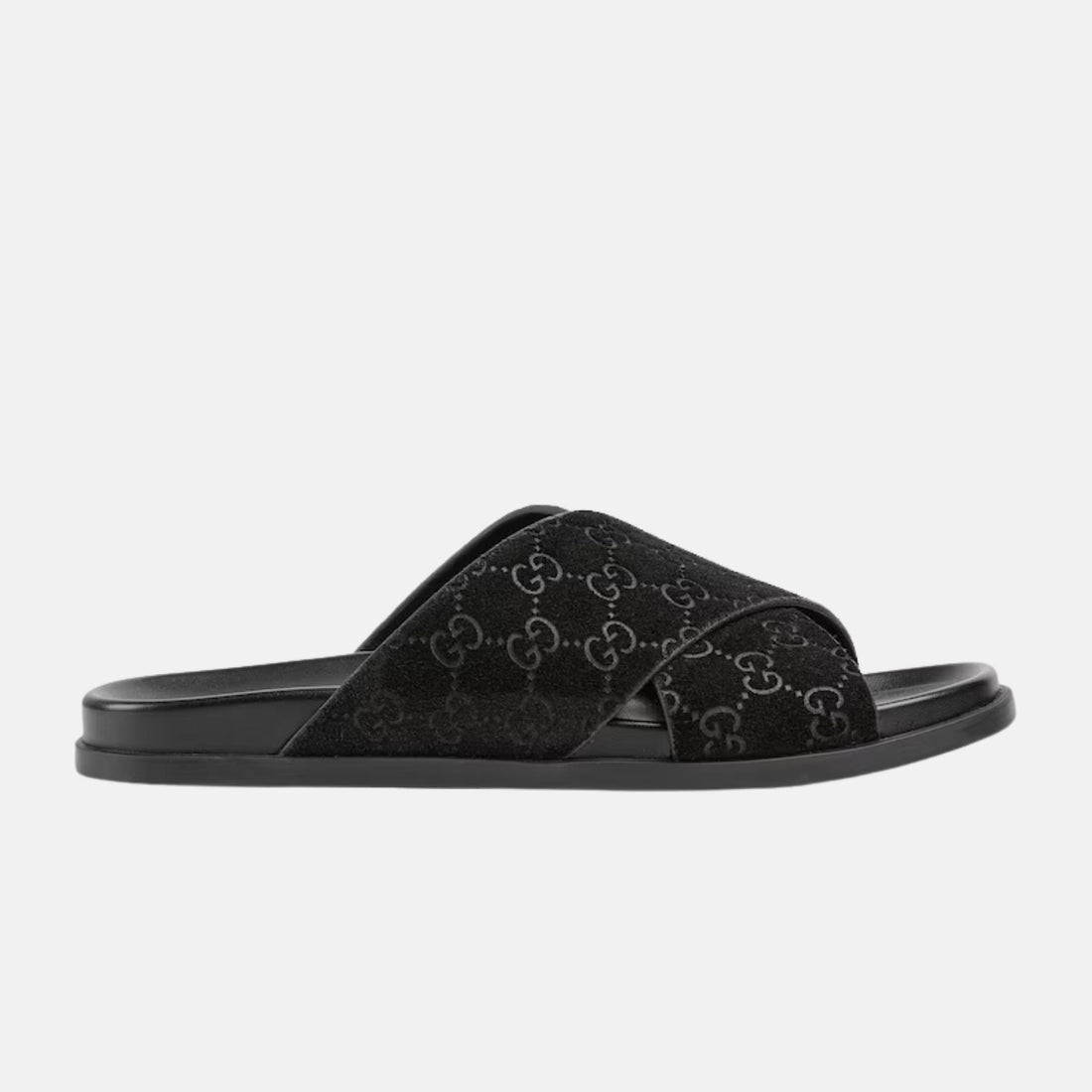 Mens Slide Sandal With Criss Cross Straps