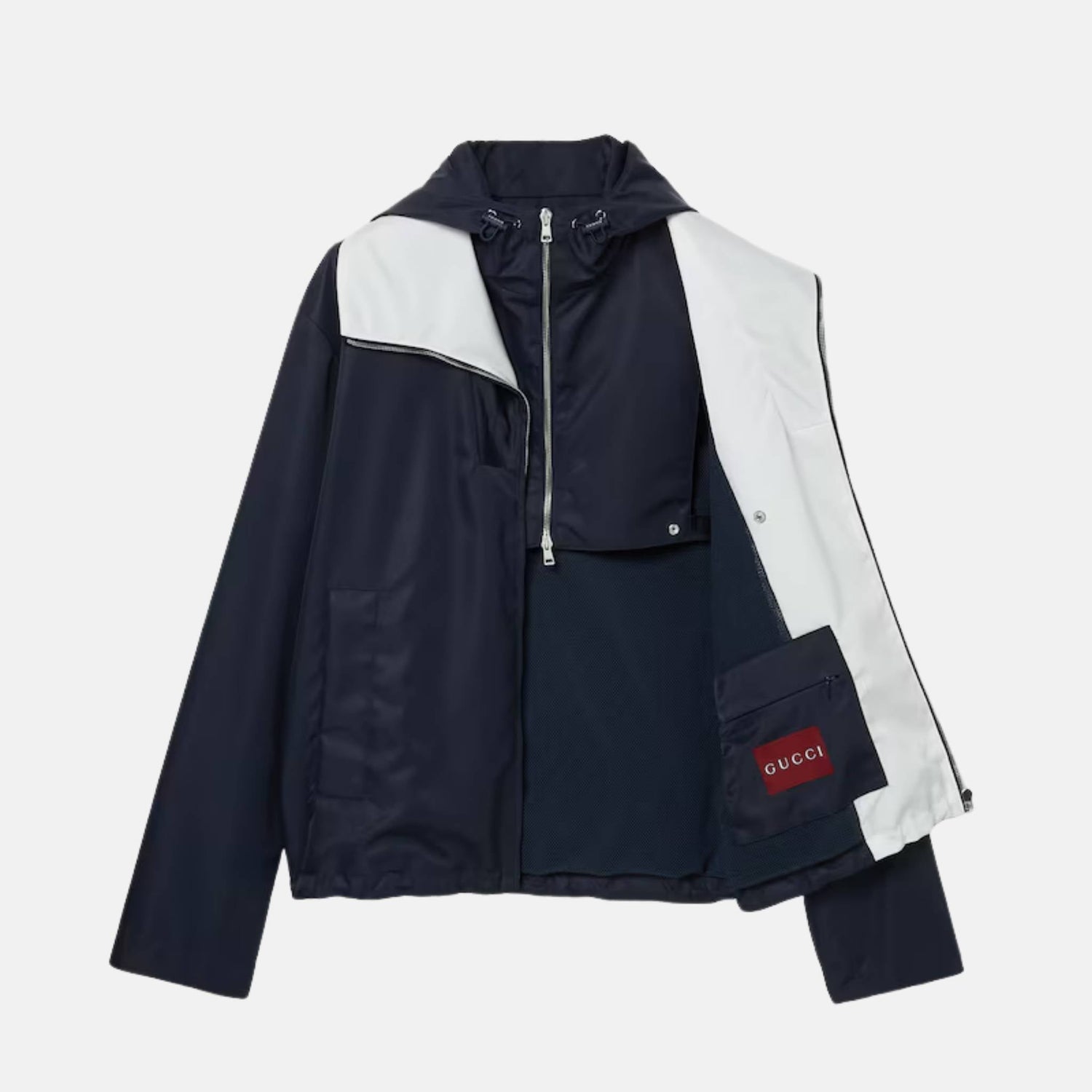 Nylon Twill Jacket With Patch