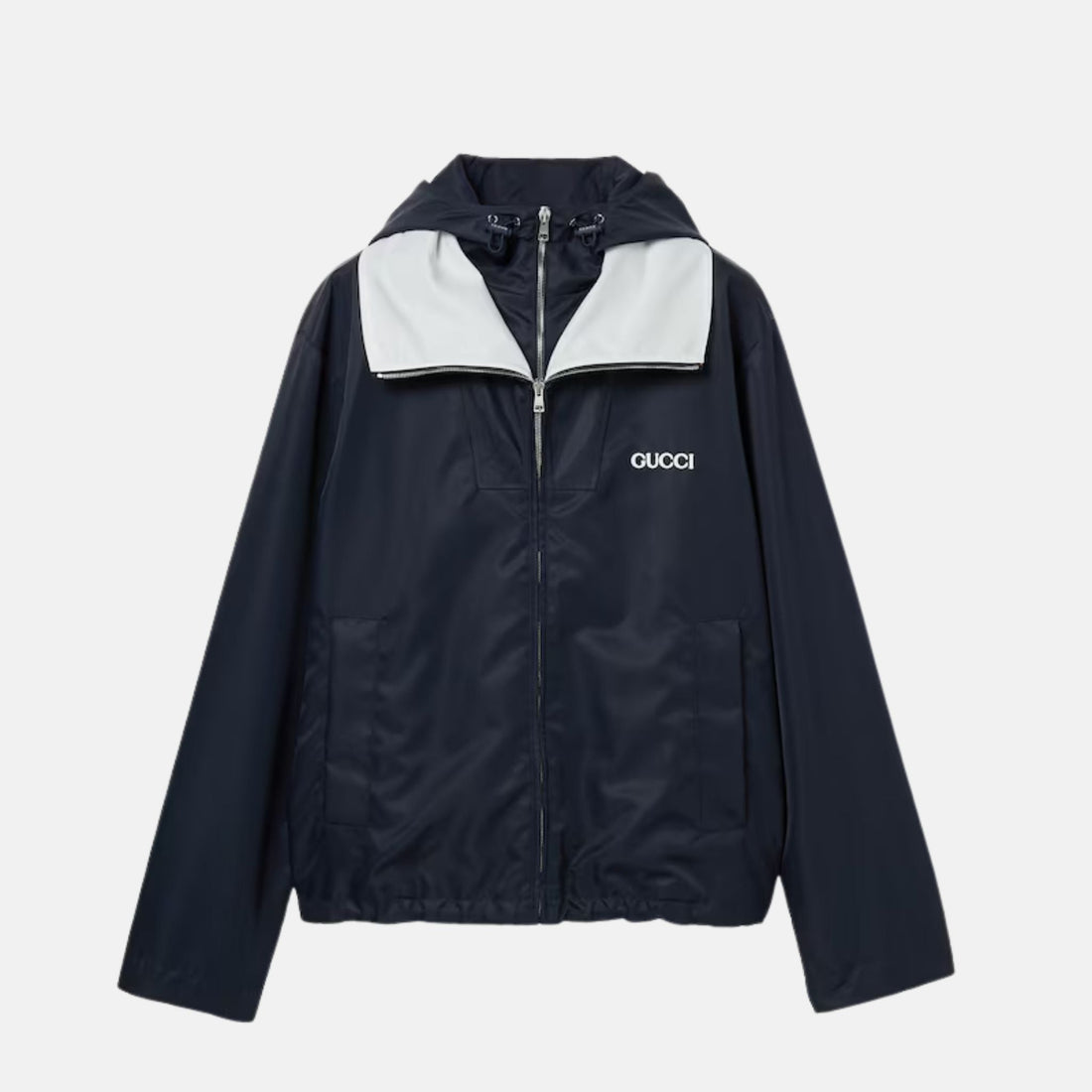 Nylon Twill Jacket With Patch