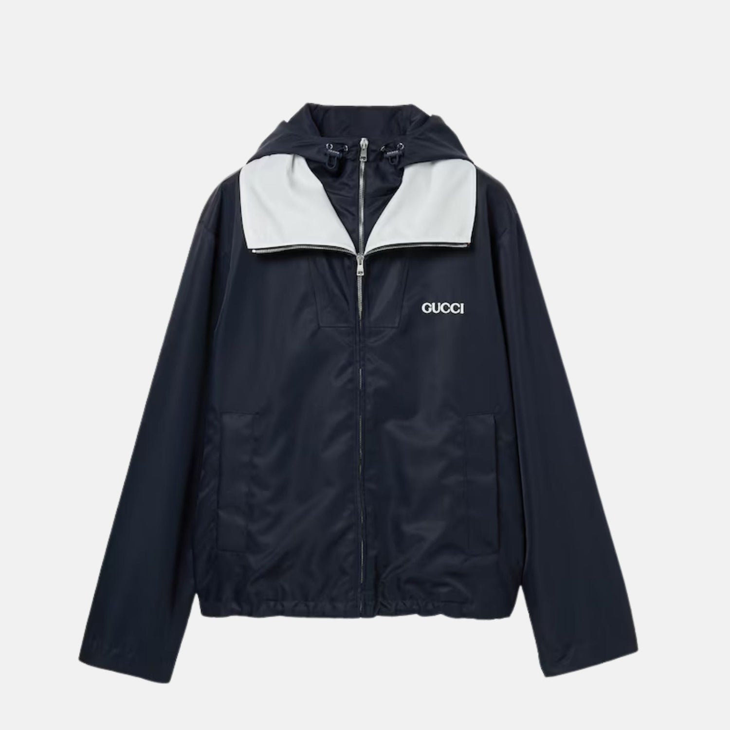 Nylon Twill Jacket With Patch