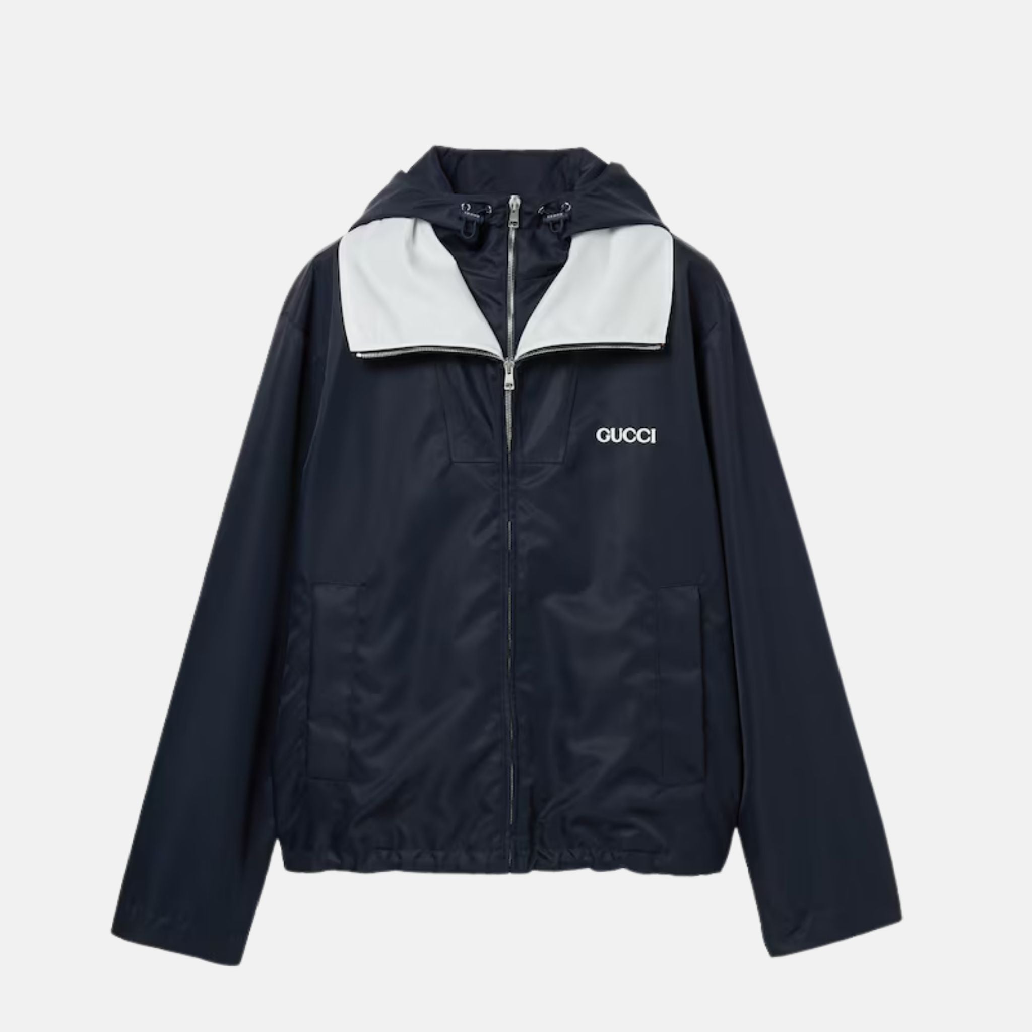 Nylon Twill Jacket With Patch