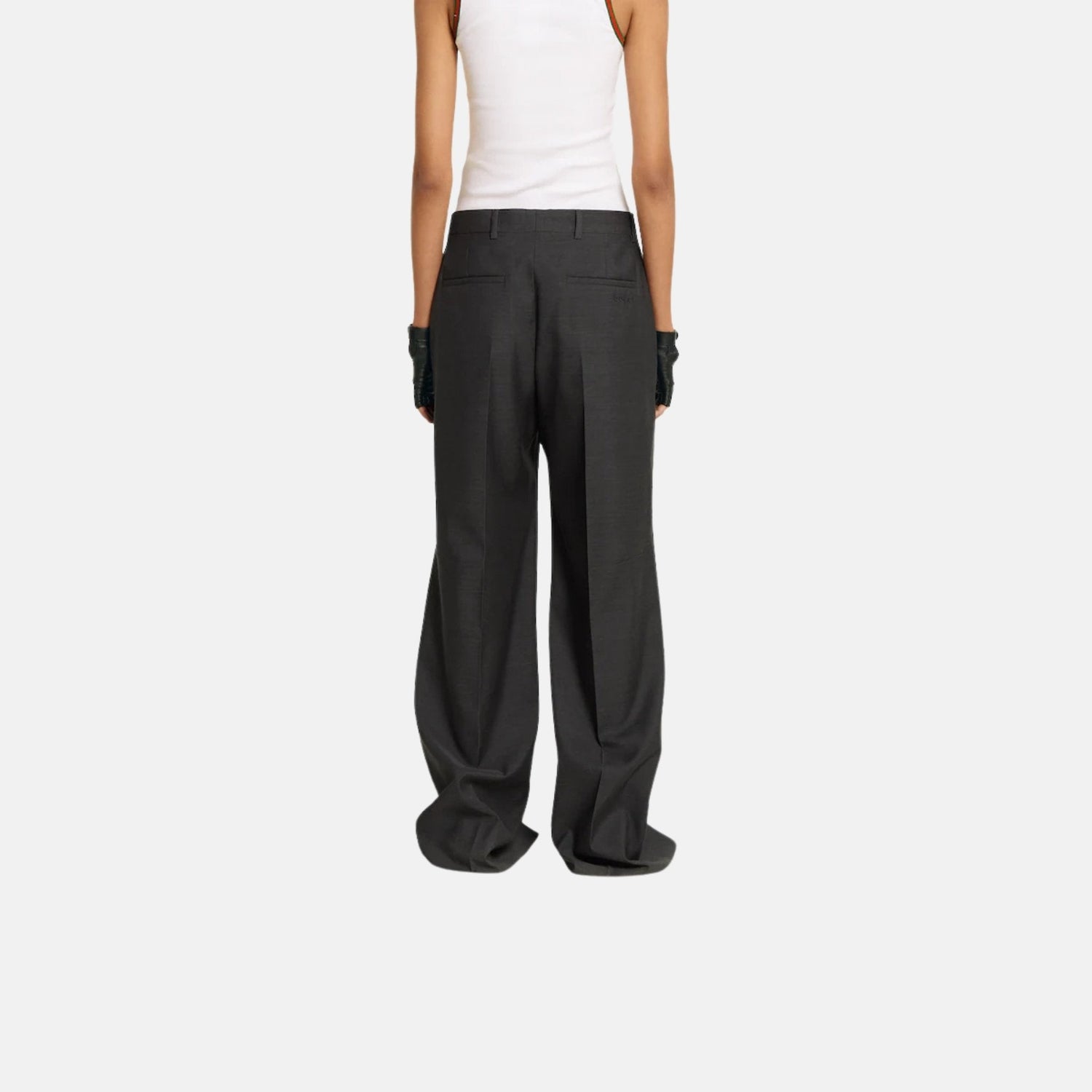 Oversize Low Waist Wool Pant