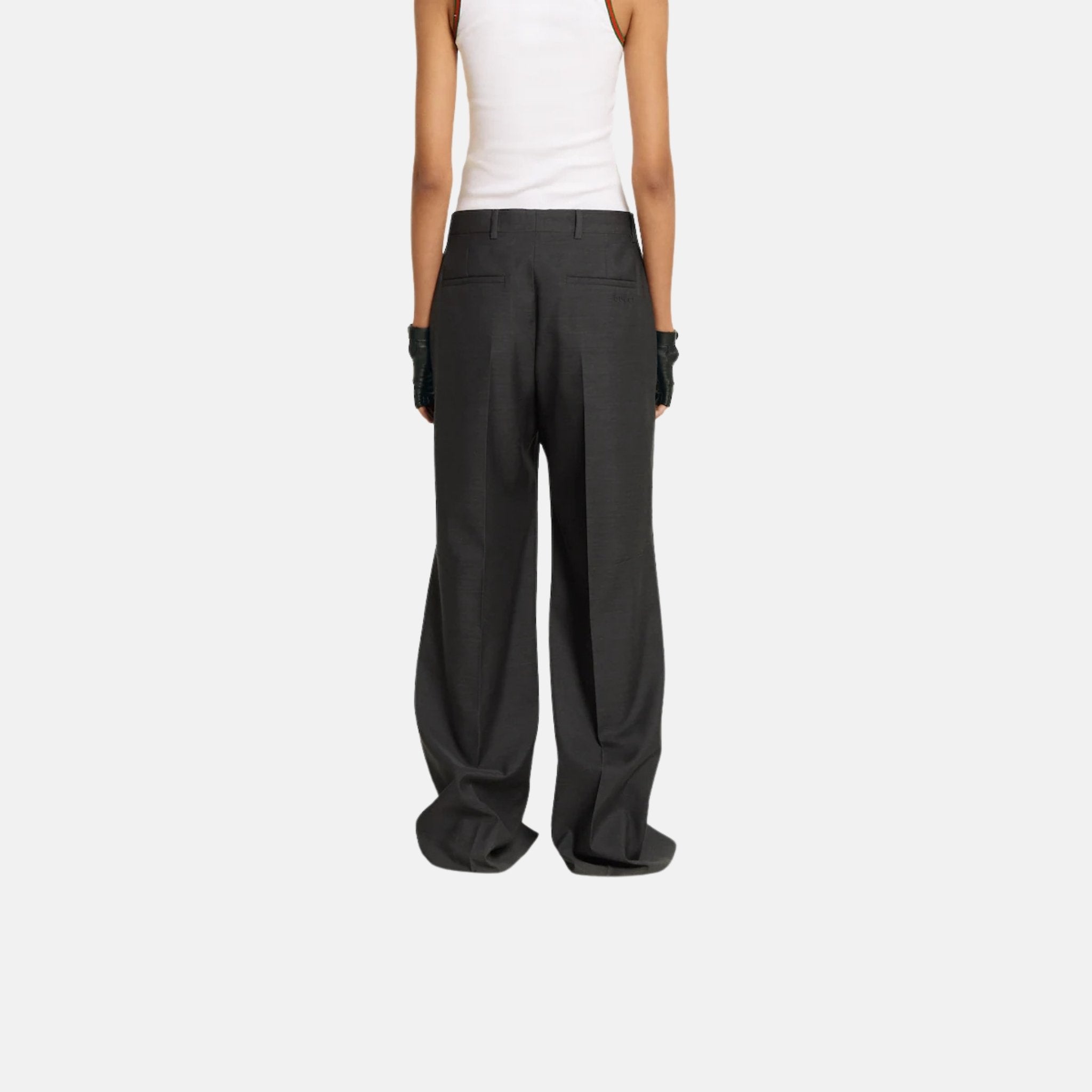 Oversize Low Waist Wool Pant
