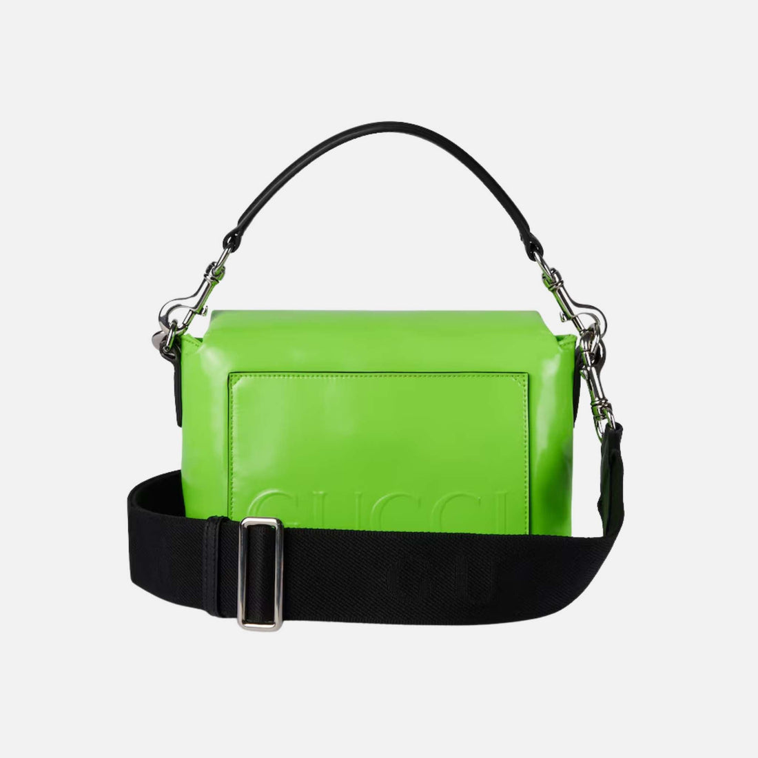 Padded Mini Crossbody Bag In Patent Leather