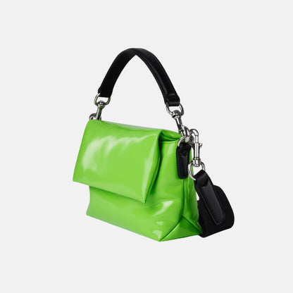 Padded Mini Crossbody Bag In Patent Leather