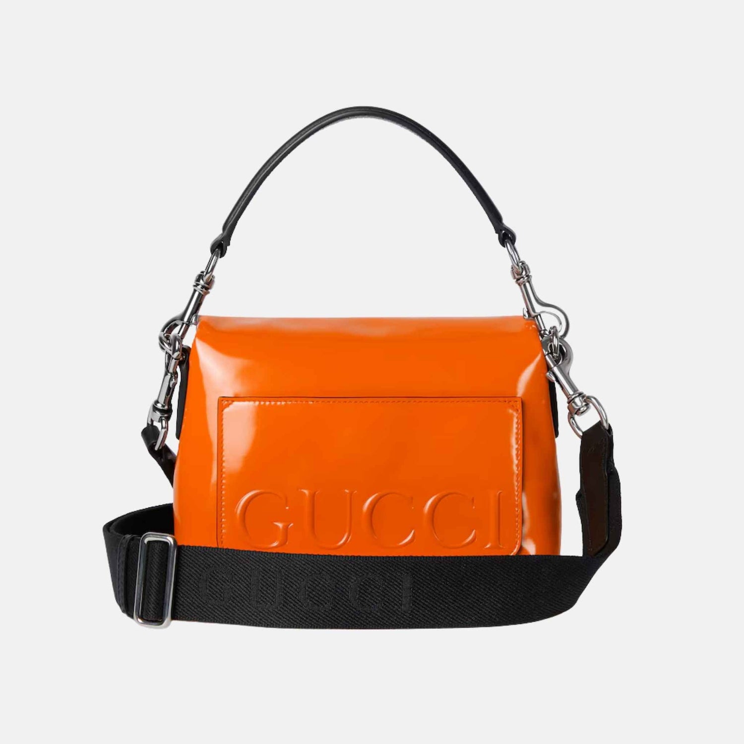 Padded Mini Crossbody Bag In Patent Leather