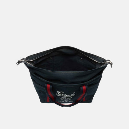 Printed Canvas Large Tote Bag