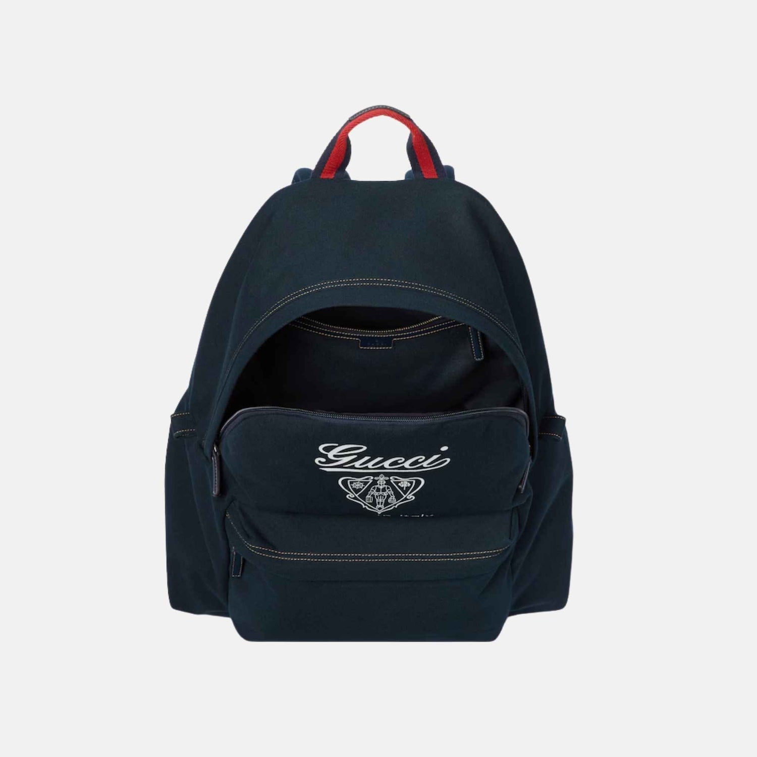Printed Canvas Maxi Backpack