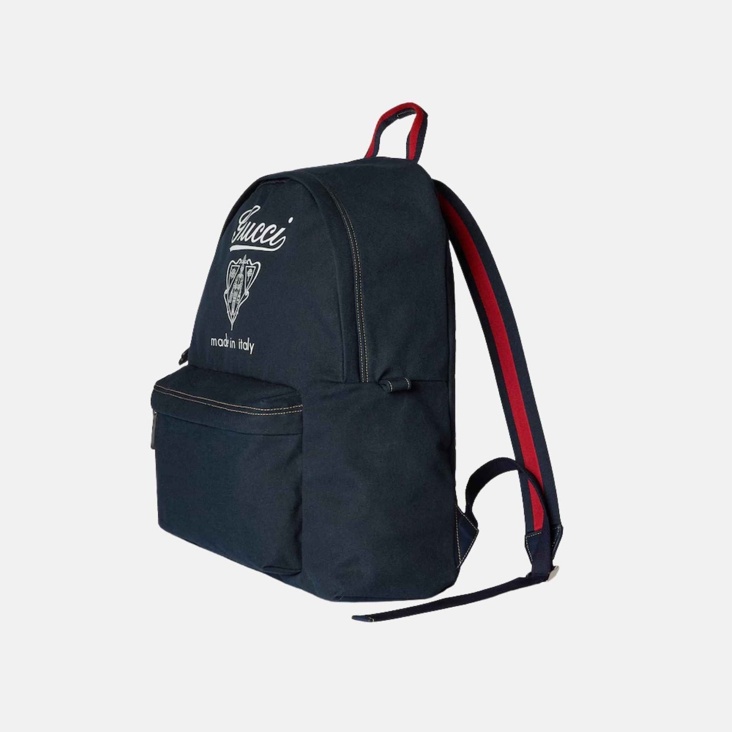 Printed Canvas Maxi Backpack