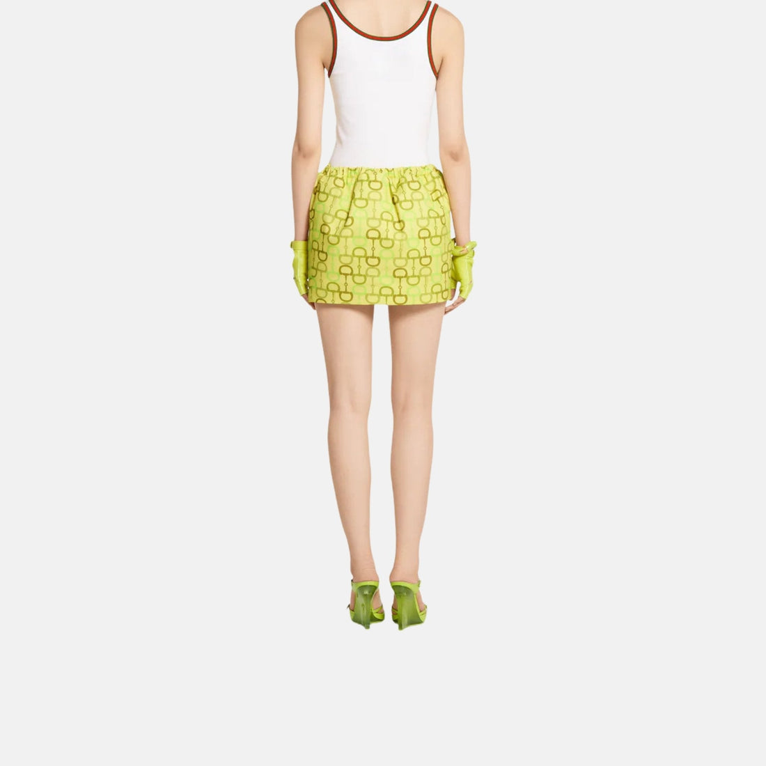 Printed Cotton Mini Skirt