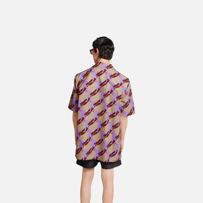 Printed Light Cotton Poplin Shirt