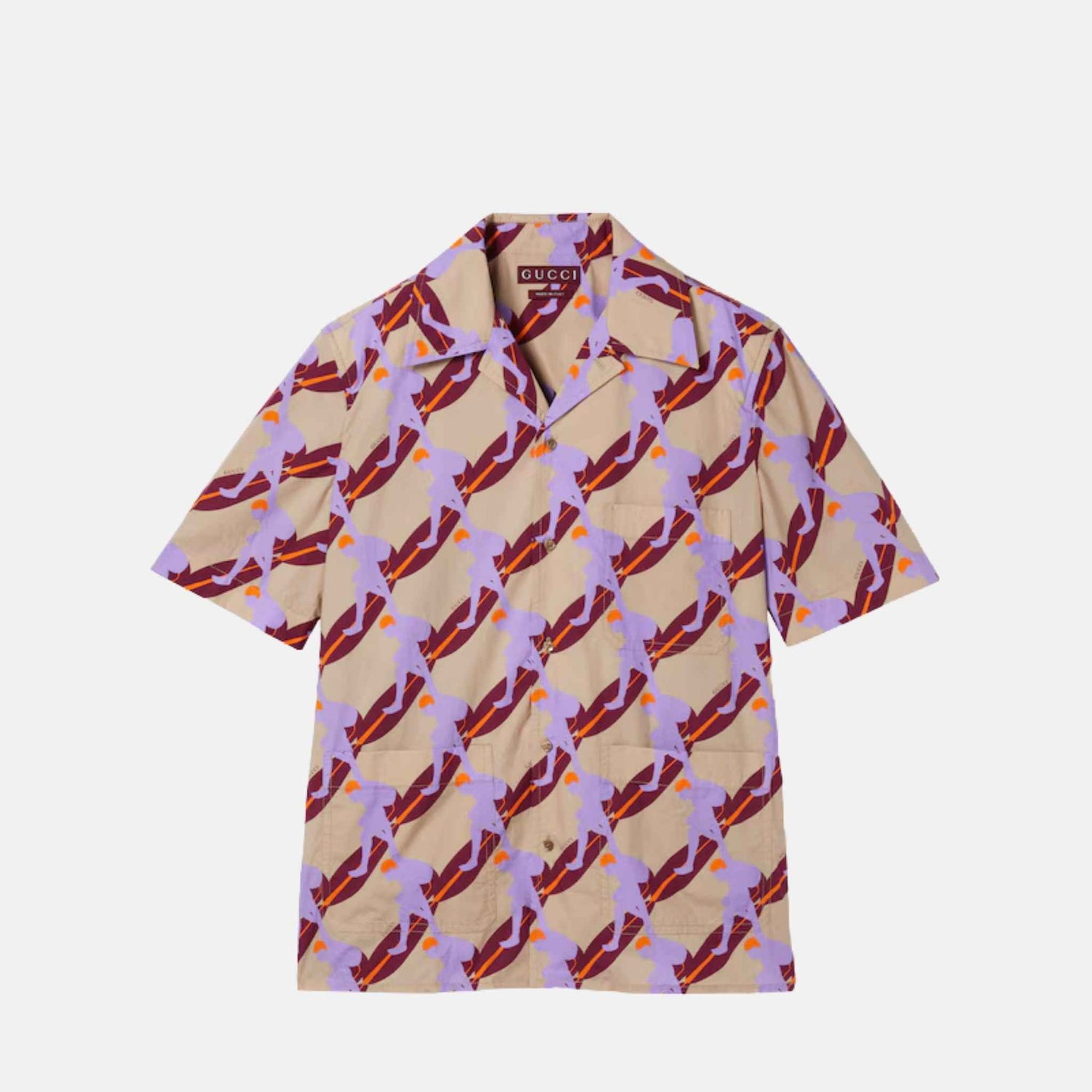 Printed Light Cotton Poplin Shirt