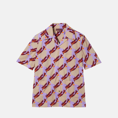 Printed Light Cotton Poplin Shirt